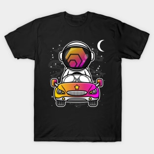 Astronaut Car HEX Coin To The Moon Crypto Token Cryptocurrency Wallet Birthday Gift For Men Women Kids T-Shirt